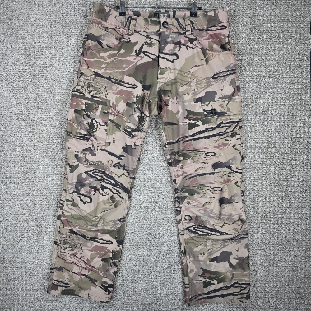 Under Armour Ridge Reaper RR Forest Camo‎ UA Storm Hunting Pants Mens 36/30